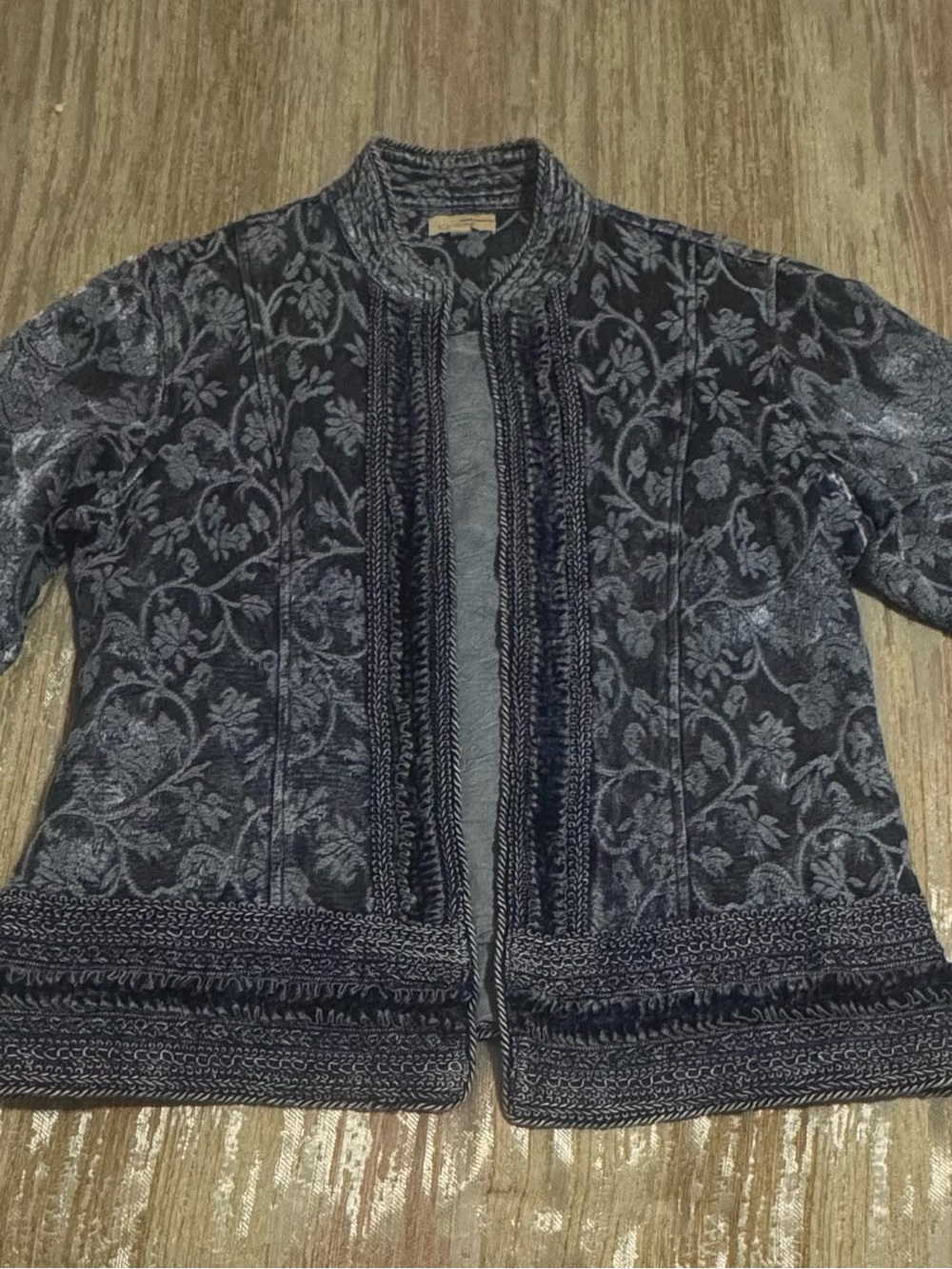 Choices Vintage Floral Brocade Jacket
